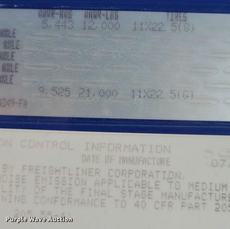 image for item DN3541 2001 Sterling L7500 dump truck