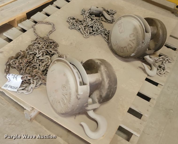 image for item DN3549 (2) Cyclone chain hoists