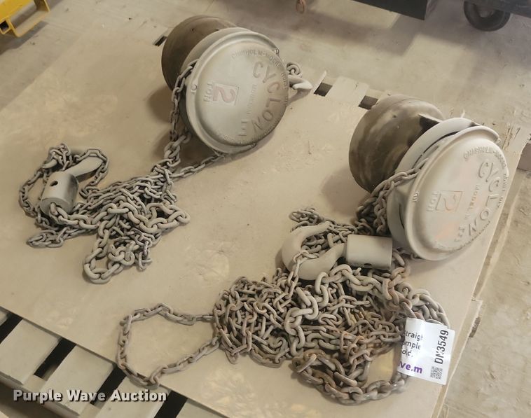 image for item DN3549 (2) Cyclone chain hoists