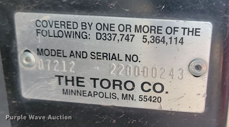 image for item DN3564 Toro Workman 3200 utility vehicle