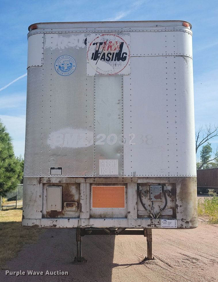 image for item DN3575 1979 Fruehauf FBZ9-F2-40 dry van trailer