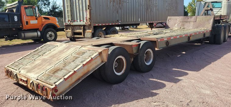 image for item DN3577 1976 Rogers T35L16-58-15 drop deck trailer
