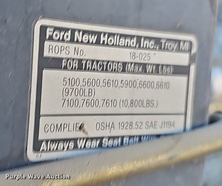 image for item DO5478 1990 Ford 6610 Series 2 tractor