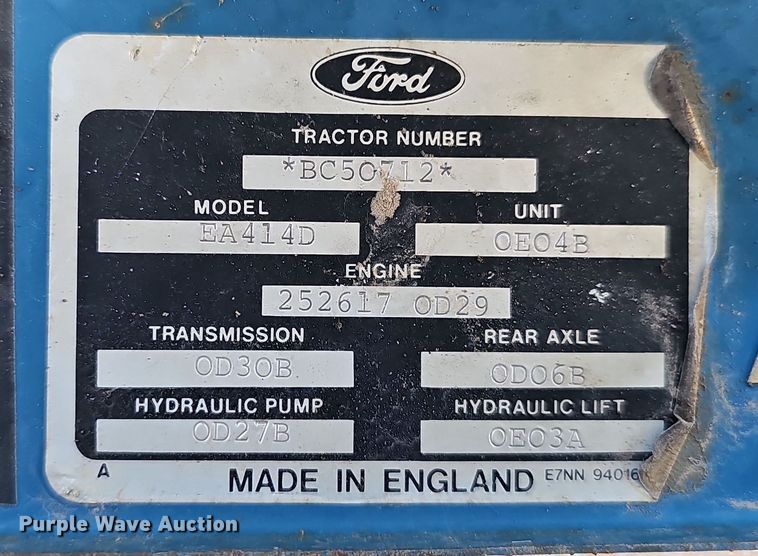 image for item DO5478 1990 Ford 6610 Series 2 tractor