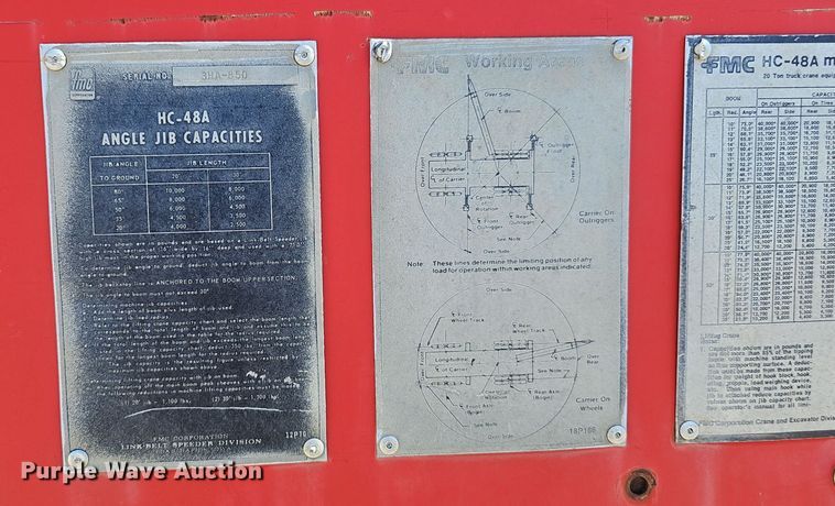 image for item DO5484 1978 FMC Link-Belt HC-48A crane