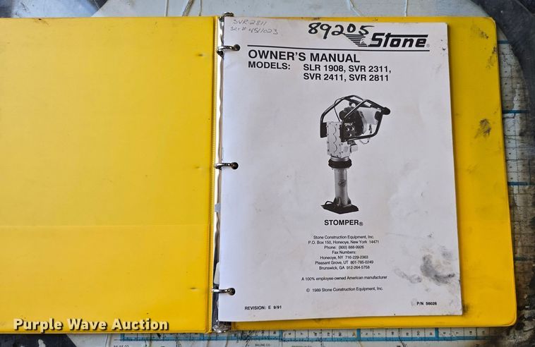 image for item DO5487 (2) Stone SVR2811 plate compactors