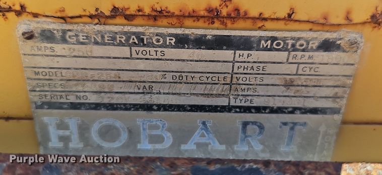 image for item DO5490 Hobart GPR-258 welder/generator