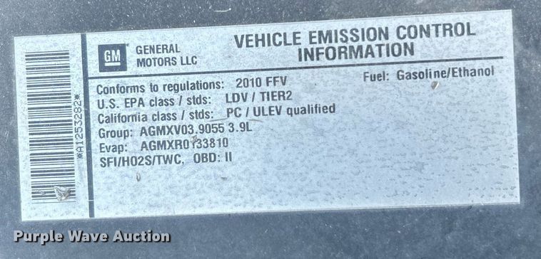 image for item DO7527 2010 Chevrolet  Impala Police