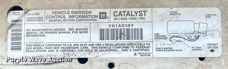 image for item DO7530 2003 Chevrolet  Impala 