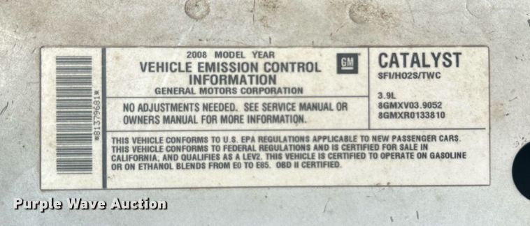 image for item DO7532 2008 Chevrolet  Impala Police