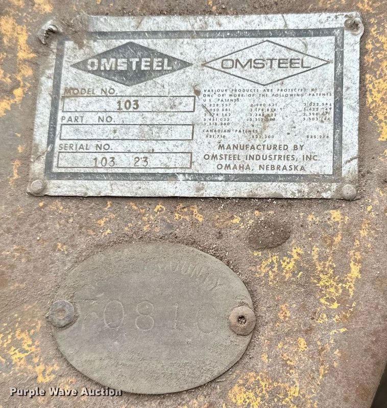 image for item DP8523 Omsteel  103 snow wing gate