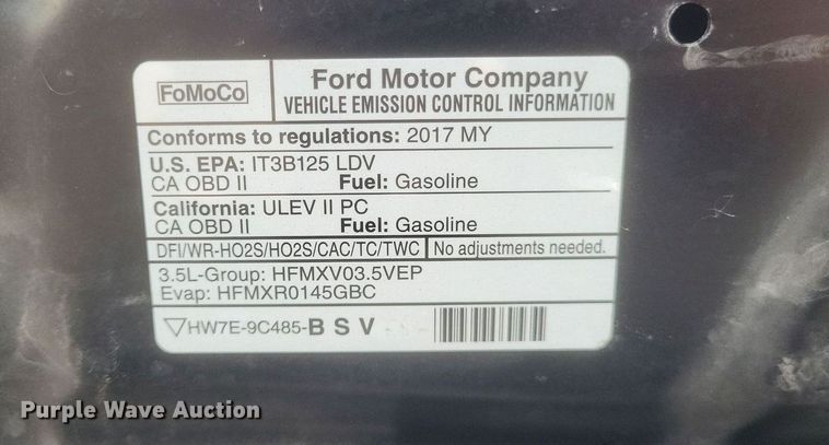 image for item DQ3655 2017 Ford Explorer Police Interceptor  SUV