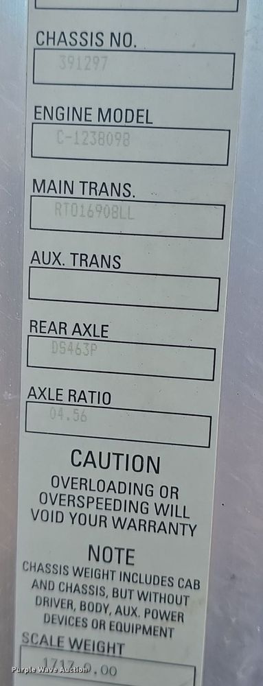 image for item DQ4569 2003 Kenworth  T800 dump truck