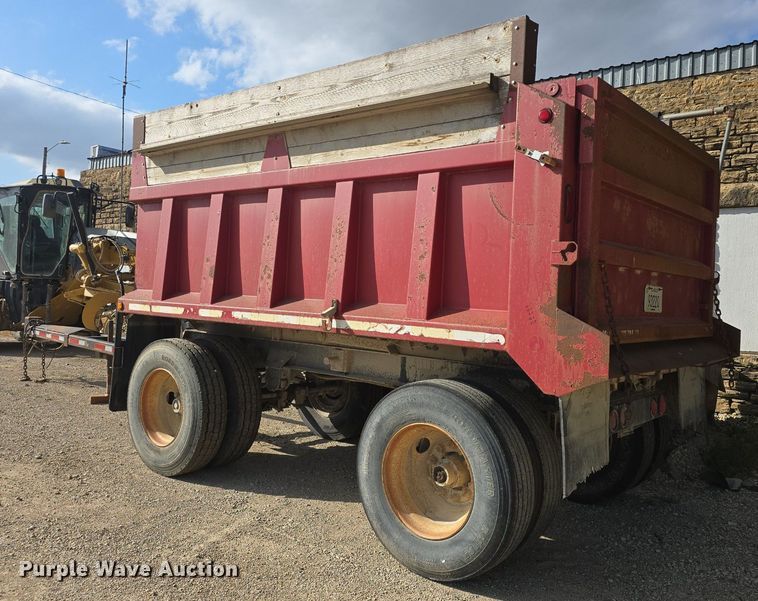 image for item DQ4573 2002 Wheeler Galion 502F end dump pup trailer