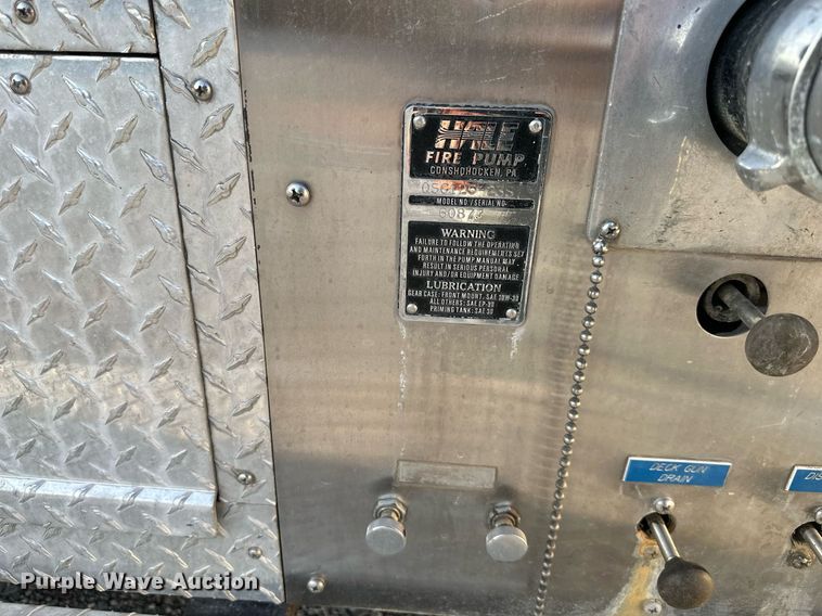 image for item DR2660 1990 Simon-Duplex Pumper Tanker pumper fire truck