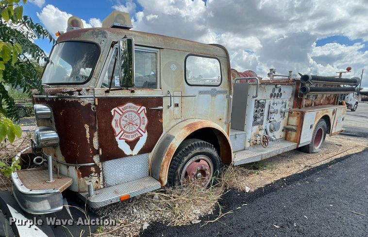 image for item DS3124 1970 American LaFrance  pumper fire truck
