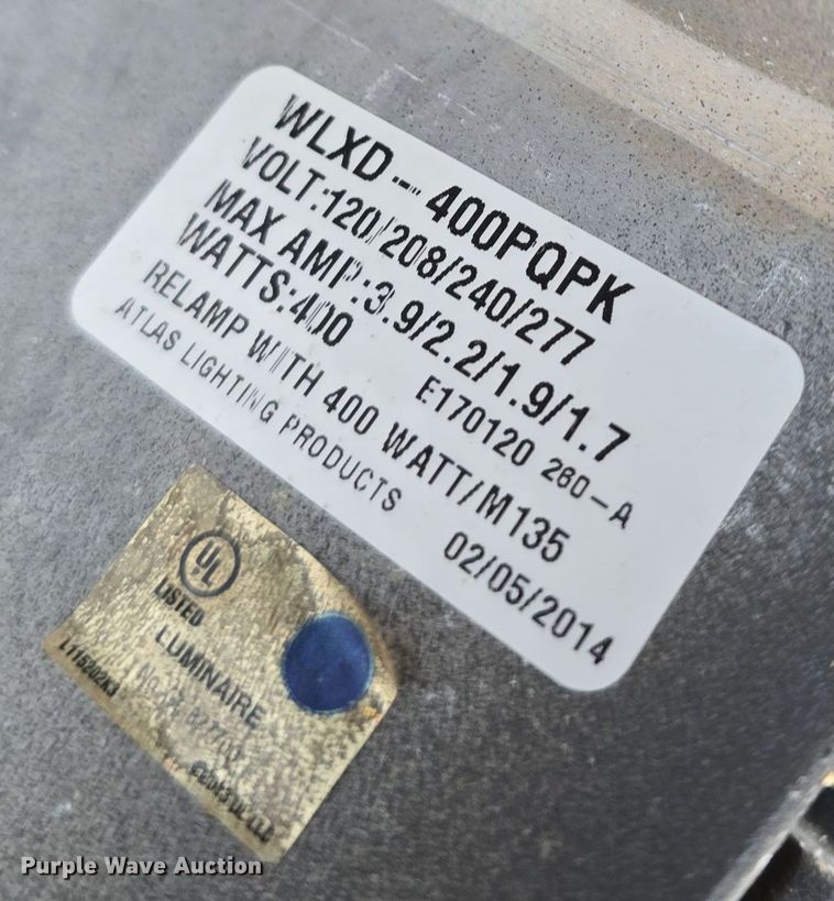 image for item DS4847 2014 Atlas Lighting WLXD-400PQPK 