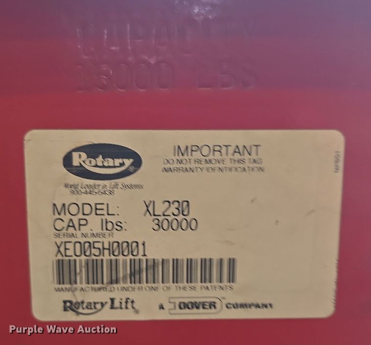image for item DS4860 (2) Rotary XL230 lifts