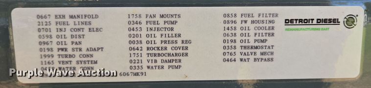 image for item DT5270 2011 Detroit Diesel 6067MK91 engine