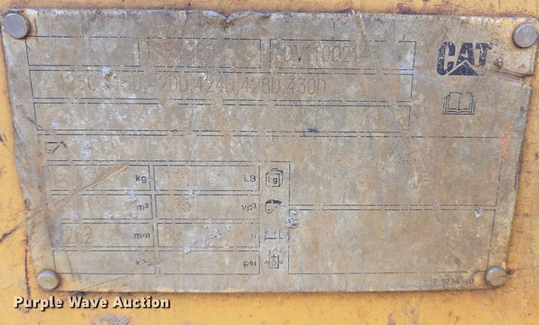 image for item DT5277 2007 Caterpillar  420E backhoe