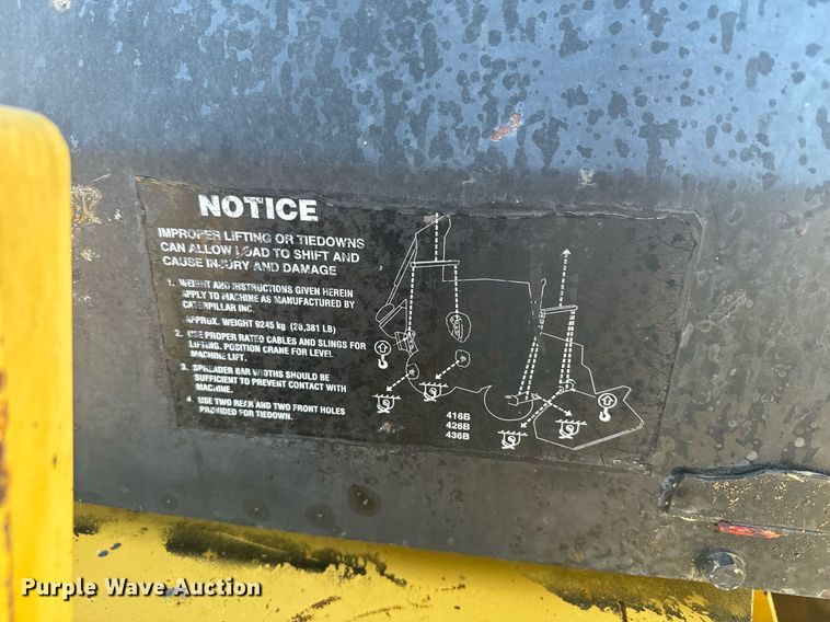 image for item DV2824 1995 Caterpillar 416B backhoe