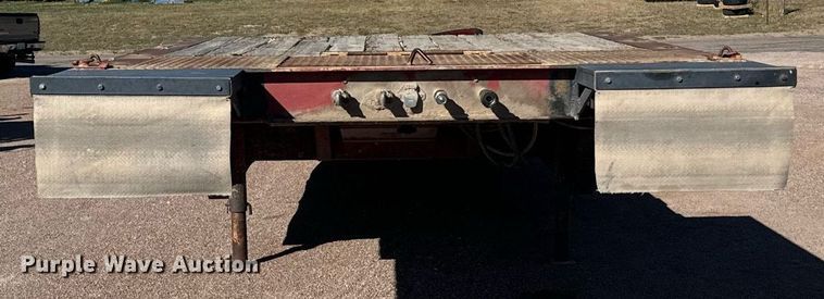 image for item DV2825 1973 Schwartz PFD drop deck hydraulic tail equipment trailer