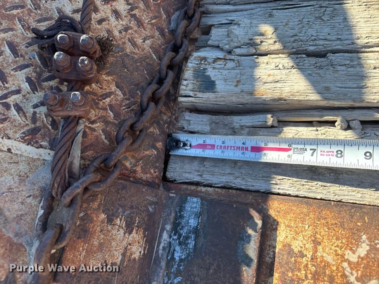 image for item DV2825 1973 Schwartz PFD drop deck hydraulic tail equipment trailer