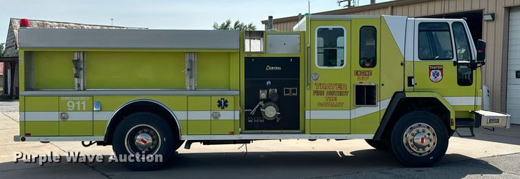 image for item DX1122 1990 Ford CF8000 pumper fire truck