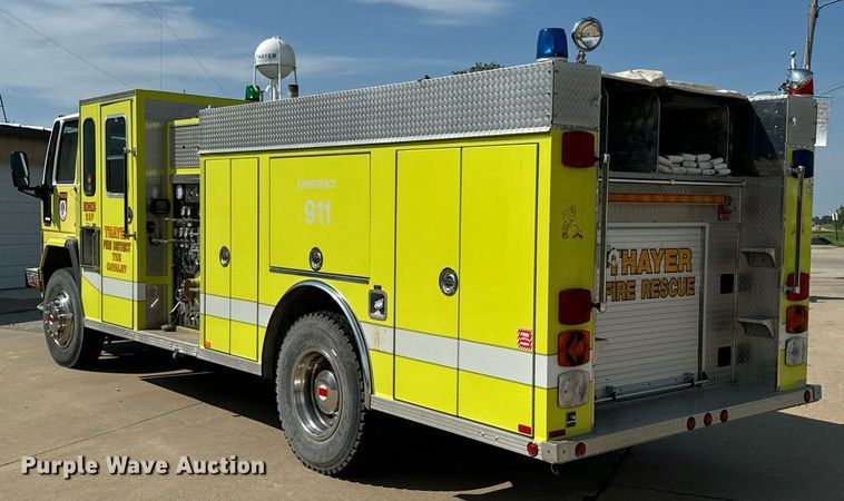 image for item DX1122 1990 Ford CF8000 pumper fire truck