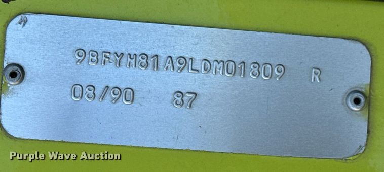 image for item DX1122 1990 Ford CF8000 pumper fire truck