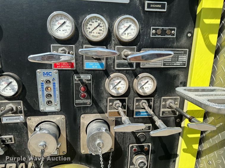 image for item DX1122 1990 Ford CF8000 pumper fire truck