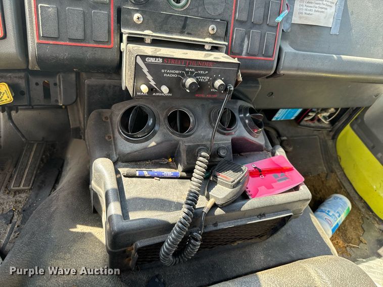 image for item DX1122 1990 Ford CF8000 pumper fire truck