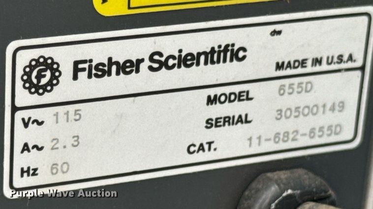 image for item DX1286 Fisher Scientific 655D incubator