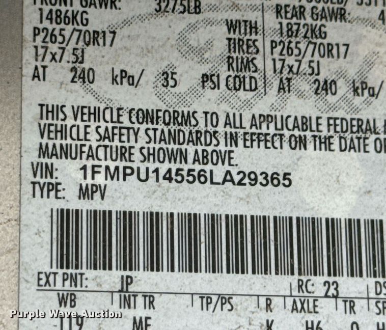 image for item DX1315 2006 Ford Expedition SUV