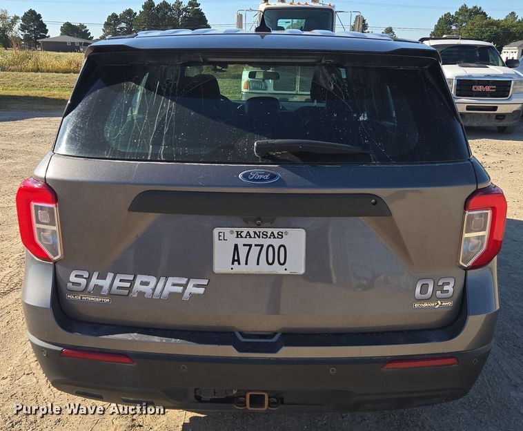 image for item EE7786 2020 Ford Explorer Police Interceptor SUV