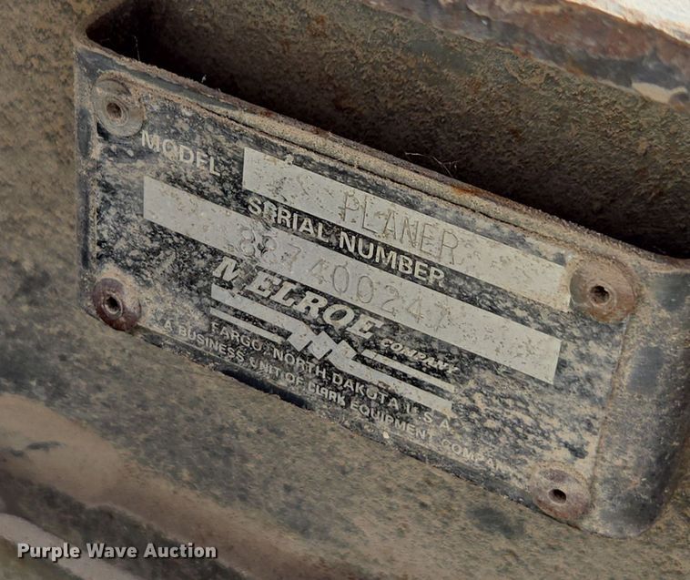 image for item EE7788 Melroe Planer skid steer cold planer