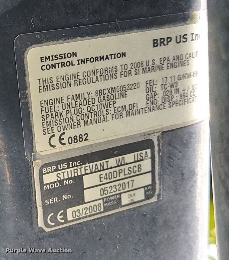 image for item EE8513 2009 Playcraft Clipper 2400 pontoon boat