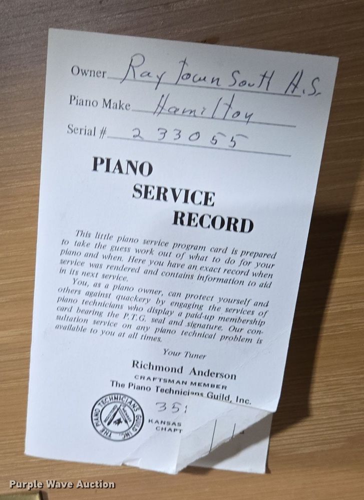 image for item EE8525 (2) pianos 