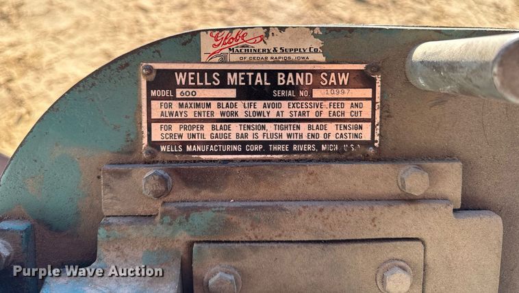 image for item EG6692 Wells 600 band saw