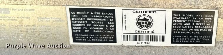 image for item EG6745 2007 Polaris 600 HOCFI snowmobile