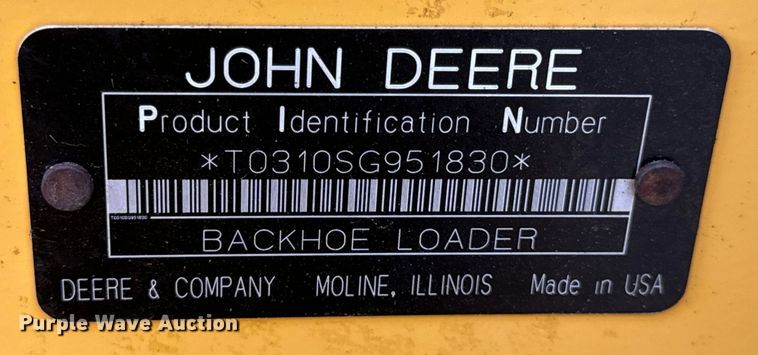 image for item EH7023 2005 John Deere 310SG backhoe