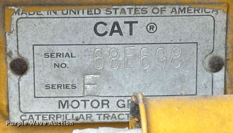 image for item EH7079 1962 Caterpillar  112E rigid frame motor grader