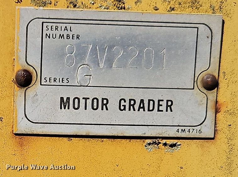 image for item EI8391 1976 Caterpillar  120G motor grader