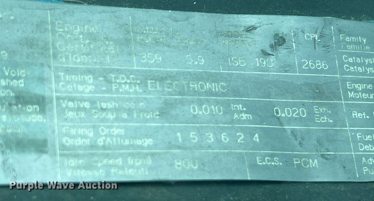 image for item EJ2999 2000 Blue Bird blood donation bus