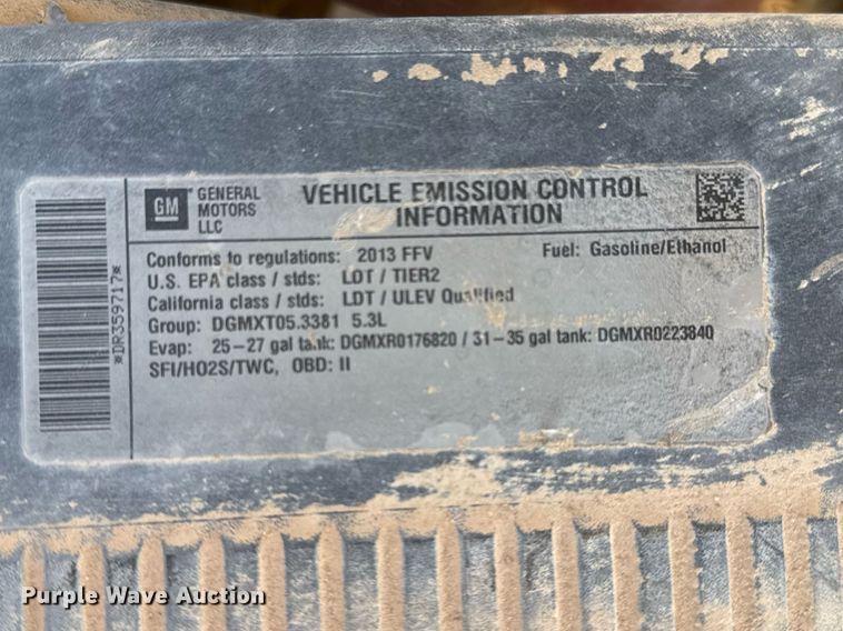 image for item EJ3032 2013 Chevrolet  Tahoe Police SUV