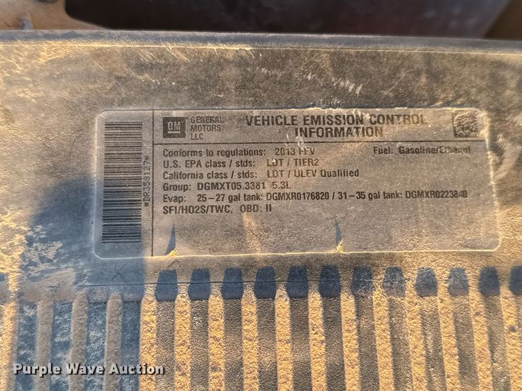 image for item EJ3036 2013 Chevrolet  Tahoe Police SUV