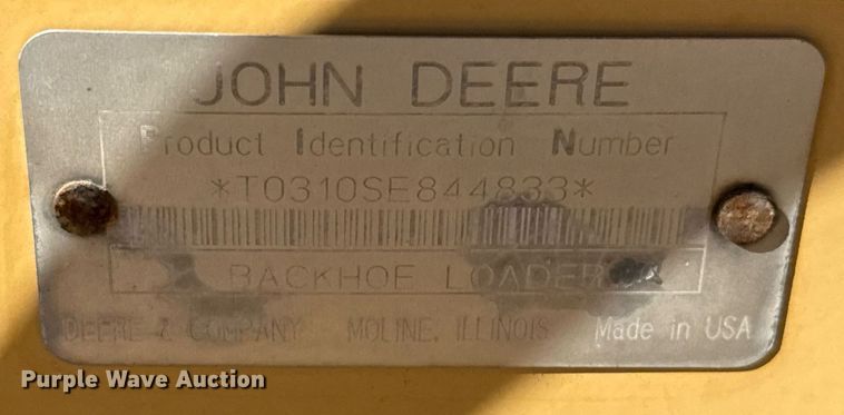 image for item EJ3057 1998 John Deere  310SE backhoe