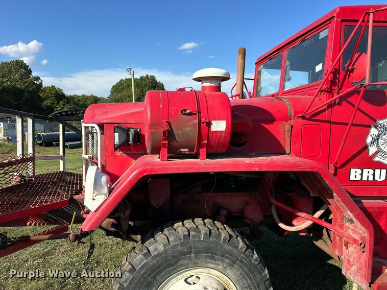 image for item EK0018 1972 AM General M818 brush fire truck