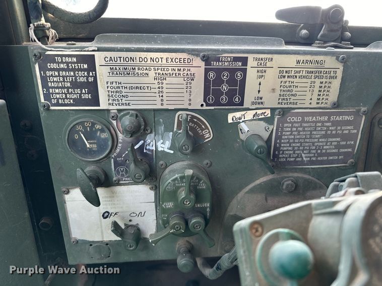 image for item EK0018 1972 AM General M818 brush fire truck