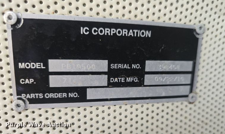 image for item EK2197 2012 IC PB10500 school bus